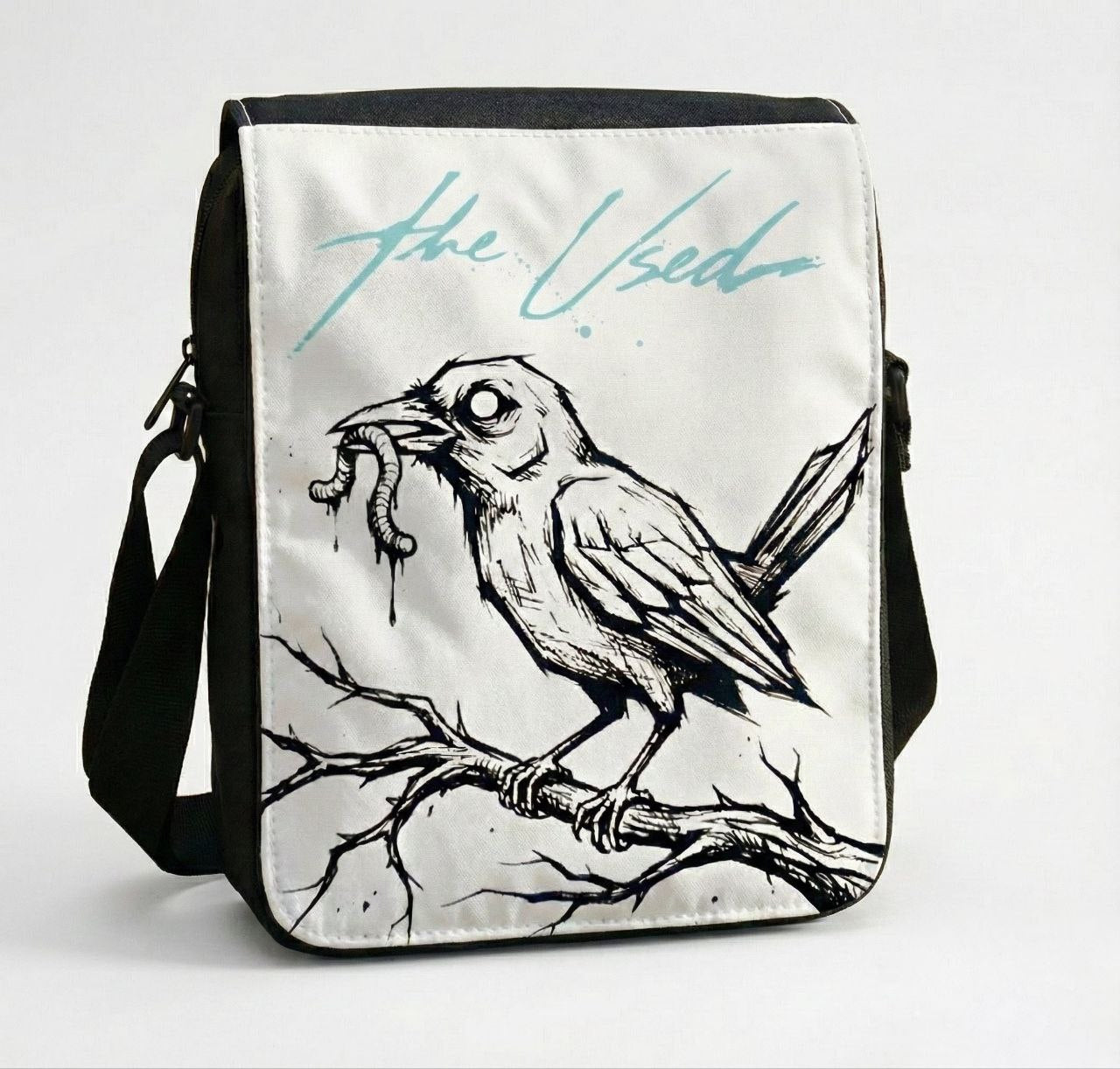 The Used Mini Messenger Bag Bird and the Worm Design