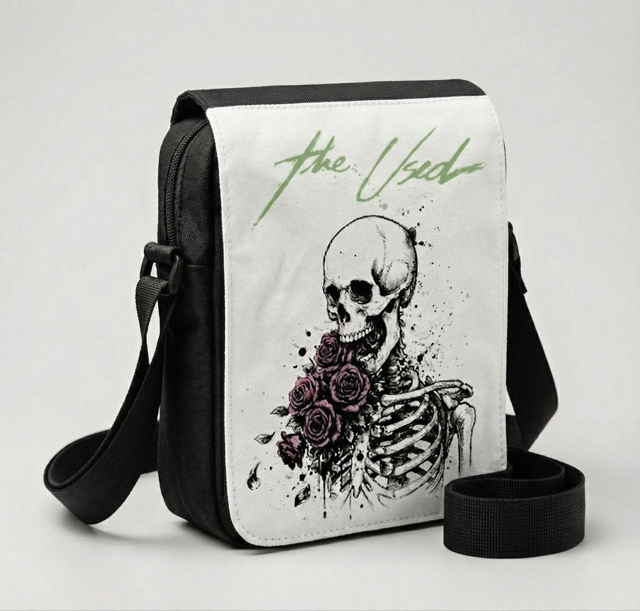 The Used Mini Messenger Bag Toxic Skeleton Design