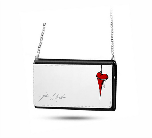The Used Clutch Wallet - Hanging Heart Design